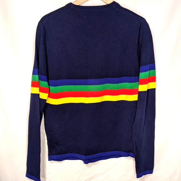 Vintage acrylic navy Baymart sweater - Picture 2 of 3